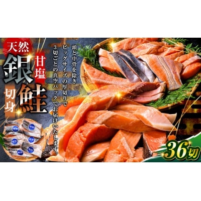 8月発送 銀鮭 3切×12パック 計36切れ