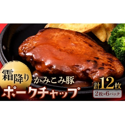 7月発送 かみこみ豚のポークチャップ 200g×2枚×6パック 計12枚 合計 2.4kg