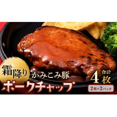 7月発送 かみこみ豚のポークチャップ 2パック  計4枚  