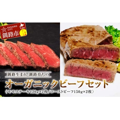 8月発送 釧路生まれ・釧路育ちのオーガニックビーフセット F4F-3355