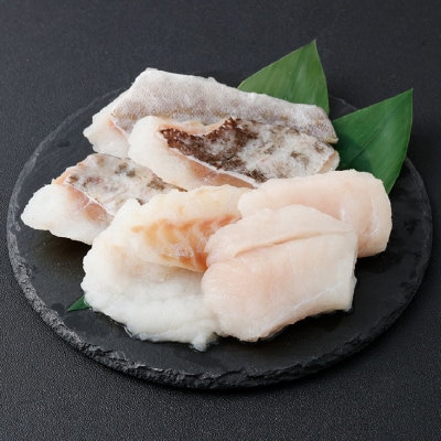 料理の手間を大幅カット! 北海道産 真だら 骨なしフィレ切身 1kg 皮あり