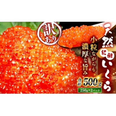 天然紅鮭いくら醤油漬け 500g(250g×2) 【2026年11月以降順次発送】