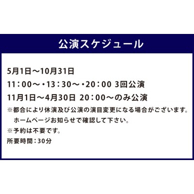 アイヌ古式舞踊 大人 ( 中学生以上 ) 2名様 入場券