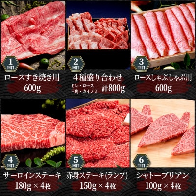 【毎月定期便】松阪牛定期便 贅沢コース全6回