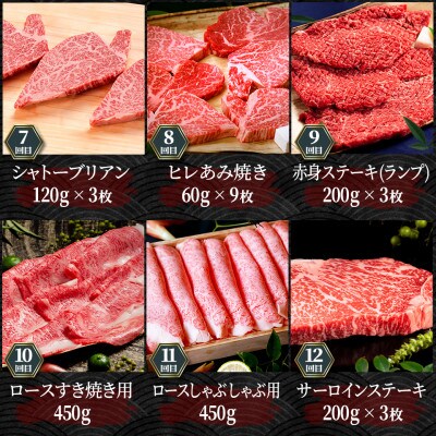 【毎月定期便】松阪牛定期便 毎月贅沢コース全12回