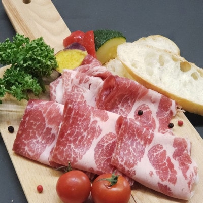 松阪豚 肩ロース生ハム 100gx2 もも生ハム100g 松阪豚専門店まつぶたのお届けする豚肉加工品