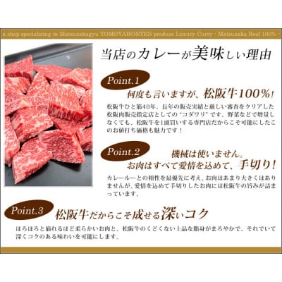松阪牛レトルトカレー3箱化粧箱入り(中辛3)　松阪肉100%  豪華 ディナー