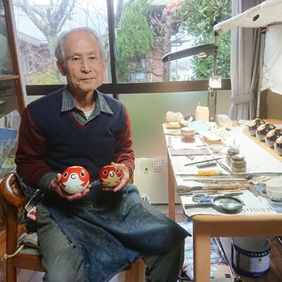 大内塗金魚ちょうちん“珠(たま)”　中(25号)