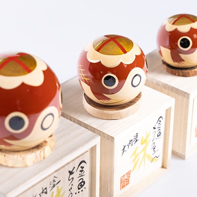 大内塗金魚ちょうちん“珠(たま)”　小(21号)