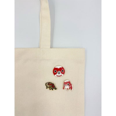 金魚ちょうちんざんまい(三昧&三枚)ピンバッジセット