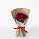 ホシファーム　届いた姿でそのまま飾れるスタンディング薔薇ブーケ　ルージュ8本