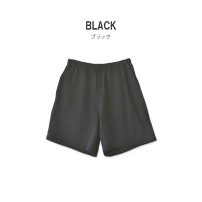 ワッフルショートパンツ　ブラック　M　FL24SS-005