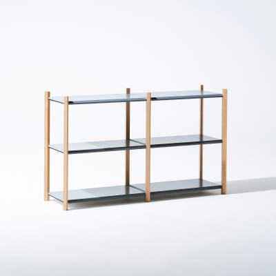 【Fulcrum】Baguette shelf シェルフ/3段×2列(グレー)