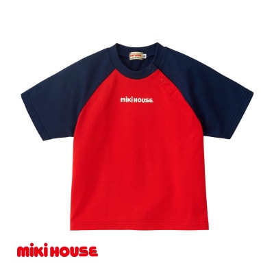 ミキハウス　バックロゴ半袖Tシャツ 90cm