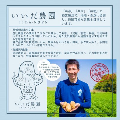 【贈り物にもオススメ】いいだ農園の新じゃがいも2kg