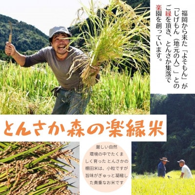 とんさか森の楽校で作った「とんさか楽縁米」5kg