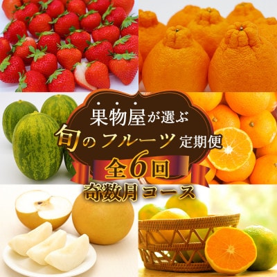 【発送月固定定期便】果物屋が選ぶ旬のフルーツ定期便 奇数月発送コース全6回