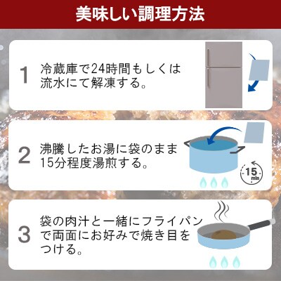 長崎和牛100%使用生ハンバーグ150g×6個 計900g　南島原市　原城温泉真砂