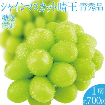 2026年 9月～10月発送 先行予約 シャインマスカット 晴王 1房 約700g 岡山県産