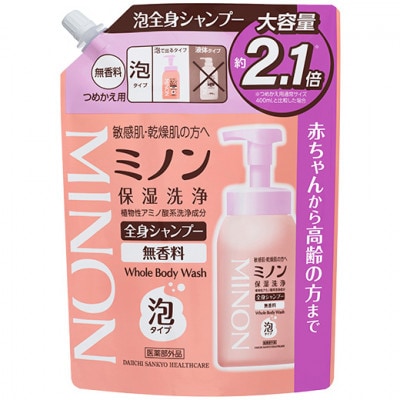 ミノン全身シャンプー泡タイプ詰替用　1個　840mL