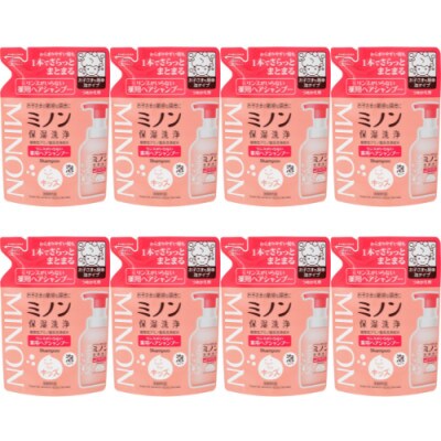 ミノンリンスがいらない薬用ヘアシャンプー詰替　8個　320mL