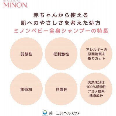 ミノンベビー全身シャンプー詰替用　4個　700mL