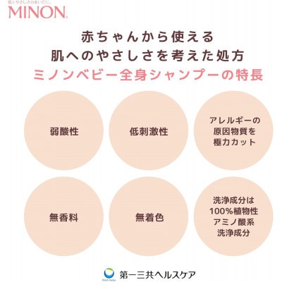【2ヵ月毎定期便】ミノンベビー全身シャンプー詰替用　1個　700mL全4回