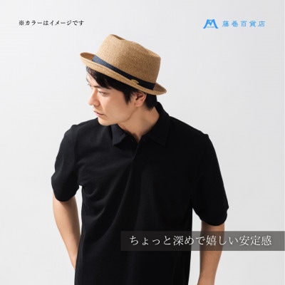 【藤巻百貨店×襟立製帽所】 ROUBOUペーパーブレードポークパイ(ナチュラル)