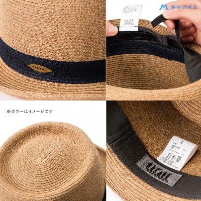 【藤巻百貨店×襟立製帽所】 ROUBOUペーパーブレードポークパイ(ネイビー)