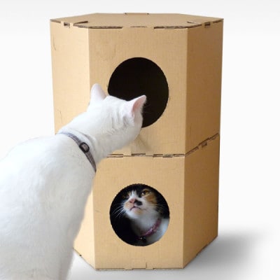 六角形ペットハウス キャットイン