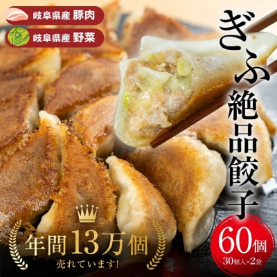 ぎふ絶品餃子 60個入(30個入×2袋) 生冷凍