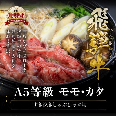[A5等級] 飛騨牛赤身肉すき焼き・しゃぶしゃぶ用 500g『モモ・カタ肉』[mt1722]
