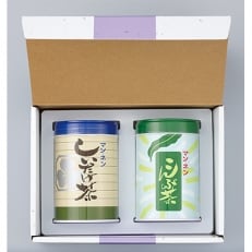 進物大缶2本セット(しいたけ茶・こんぶ茶)