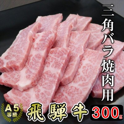 (希少部位)A5等級飛騨牛三角バラ焼肉用300g