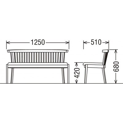 カリモク家具『2人掛チェア』CU2312