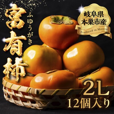 富有柿 2Lサイズ 12個入り くどみフルーツ農園