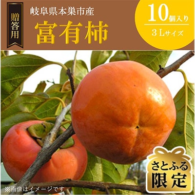 【さとふる限定】富有柿 3Lサイズ 10個入り くどみフルーツ農園
