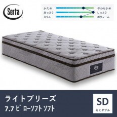 ドリームベッド サータ ライトブリーズ 7.7ピローソフトソフトセミダブル(安芸高田市)
