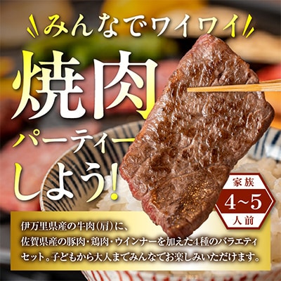 伊万里牛美味焼肉セット(4～5人前)1.1kg　J298