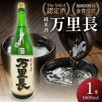 福岡国税局金賞受賞純米酒万里長一升瓶