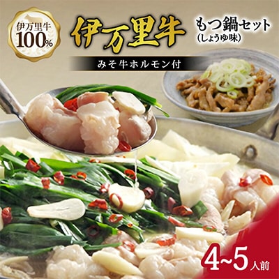 伊万里牛もつ鍋セット(みそ牛ほるもん付き)