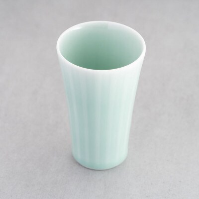 青磁十草フリーコップ