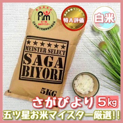 令和6年産さがびより【白米】5kg【特A評価】《マイスターセレクト》