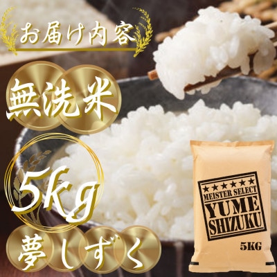 令和7年産【無洗米】夢しずく 5kg《マイスターセレクト》(伊万里市)