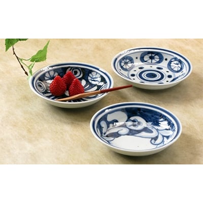 伊万里陶苑　フルーツ皿3枚組