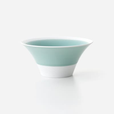 白彩深鉢