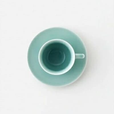 【伊万里焼】青磁コーヒーカップ&ソーサー 2客セット H719