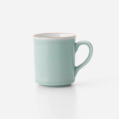 【伊万里焼】青磁口錆掛分けマグカップ 2個セット H716
