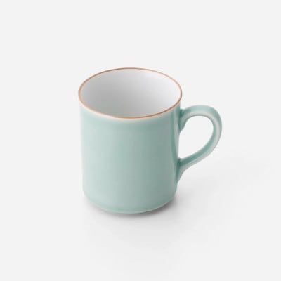 【伊万里焼】青磁口錆掛分けマグカップ 2個セット H716
