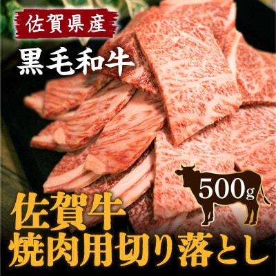 佐賀県産 黒毛和牛 佐賀牛 焼肉用切り落とし 500g(伊万里市)
